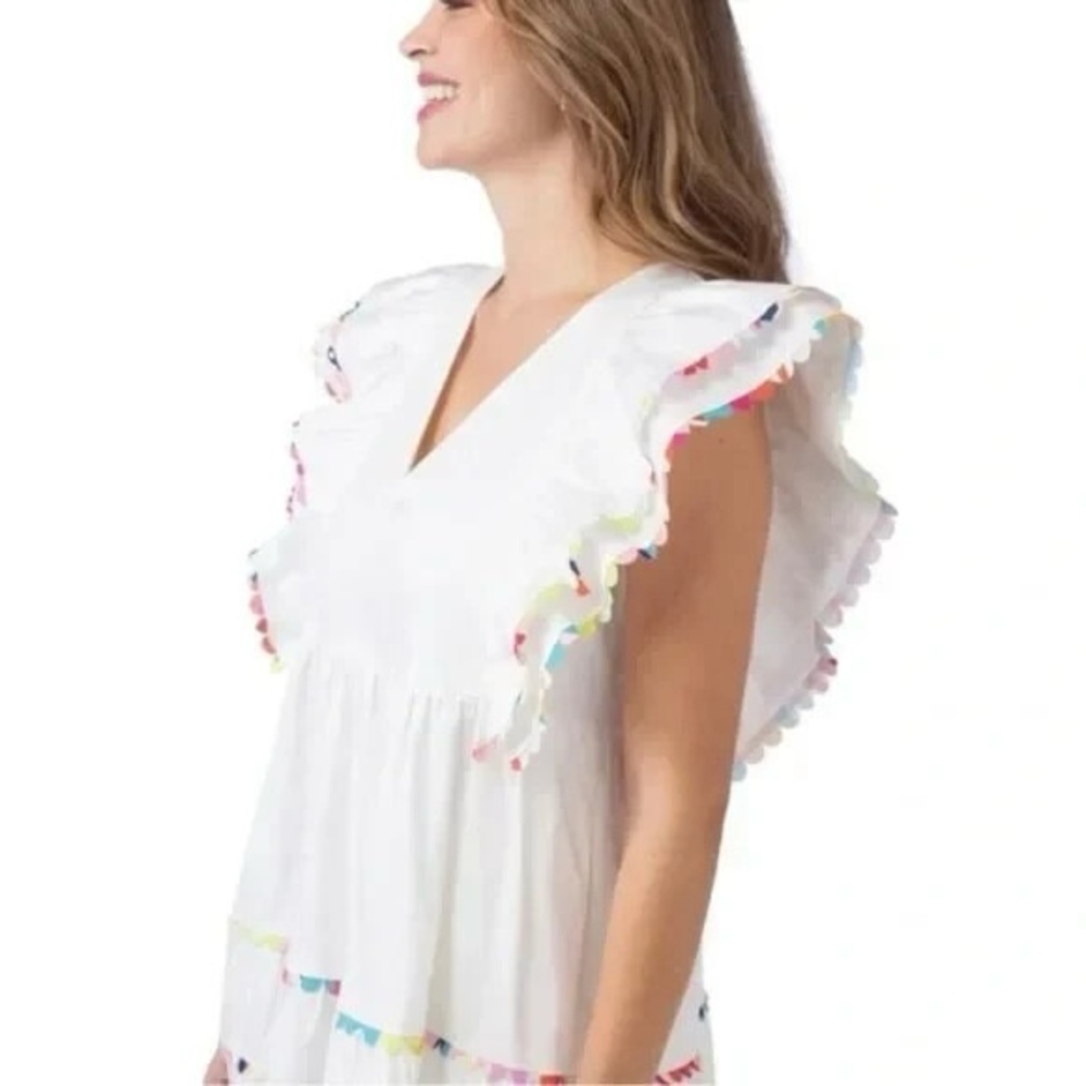 CROSBY by Mollie Burch “Lydia” White Doll Dress Size S